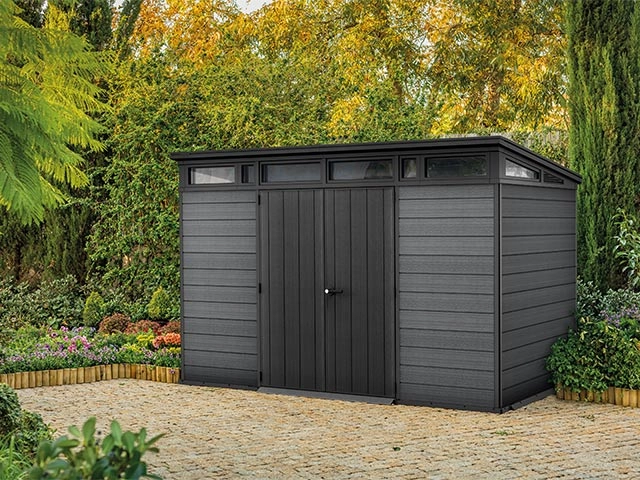 Căsuță de grădină Cortina 2.0 11×7 (342×218×226 cm), gri [4]