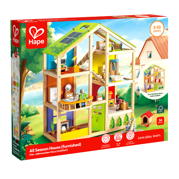 Căsuță pentru Păpuși Hape Cele Patru Anotimpuri (E3401) - Joc Creativ pentru Copii [6]