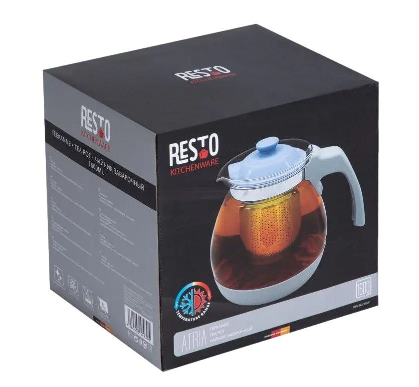 Ceainic RESTO 90511, Sticlă, 1 L, Akzent [9]