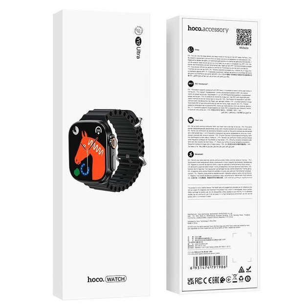 Y12 Ultra smart sports watch(call version) Black [4]