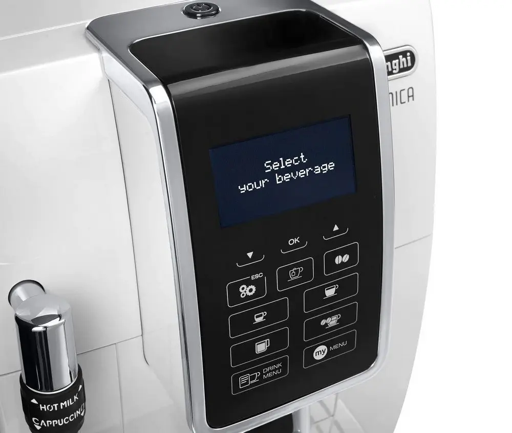 DeLonghi ECAM 350.35.W – Aparat de cafea automat elegant, alb, cu râșniță integrată și spumare manuală a laptelui [2]