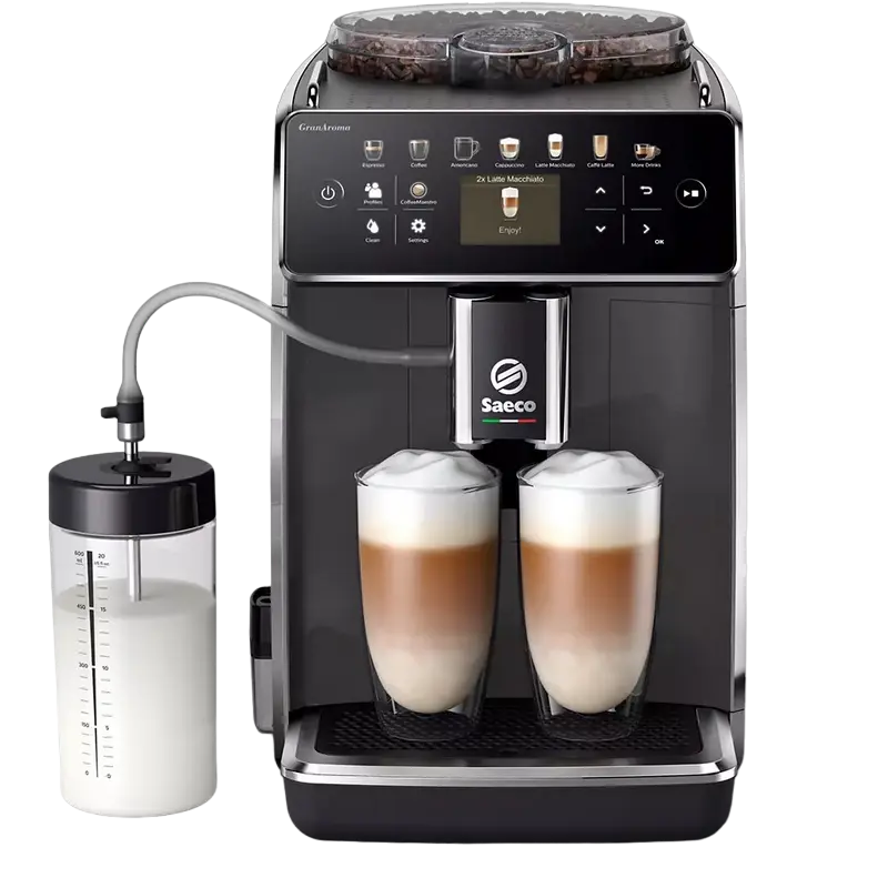 Aparat de cafea Saeco SM6580/10, 1500W, 15 bar, 1.8L, râșniță reglabilă, spumare automată, Gri [1]