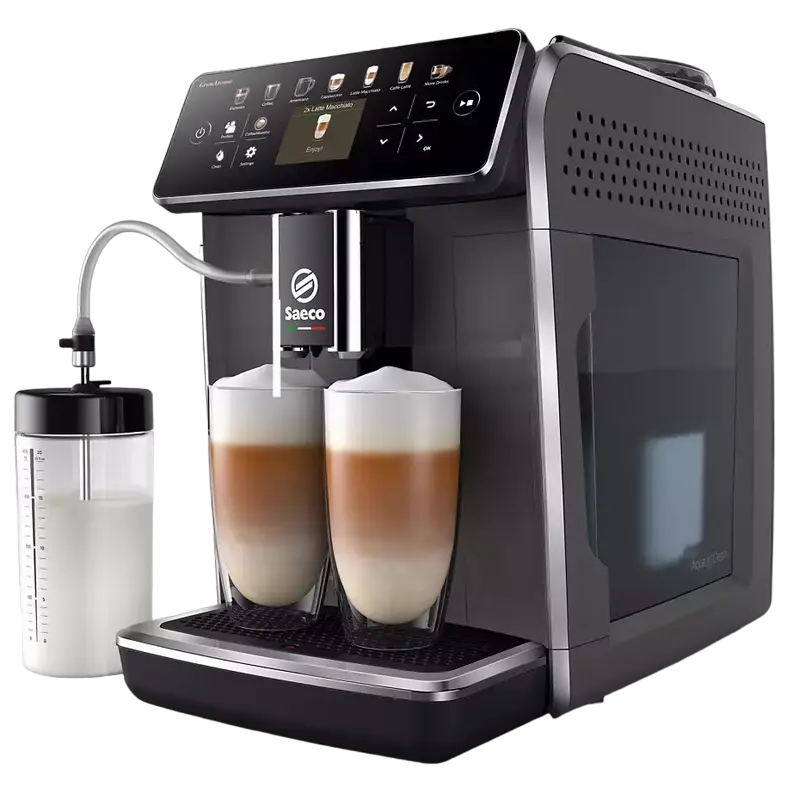 Aparat de cafea Saeco SM6580/10, 1500W, 15 bar, 1.8L, râșniță reglabilă, spumare automată, Gri [3]