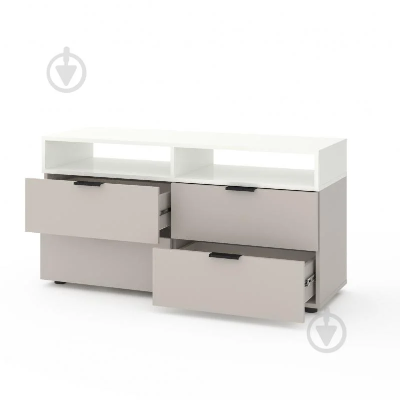 Comodă TV Nex Home A020, 1200x420x625 mm, PAL, Cashmere/White Snow – eleganță modernă și funcționalitate pentru living [2]