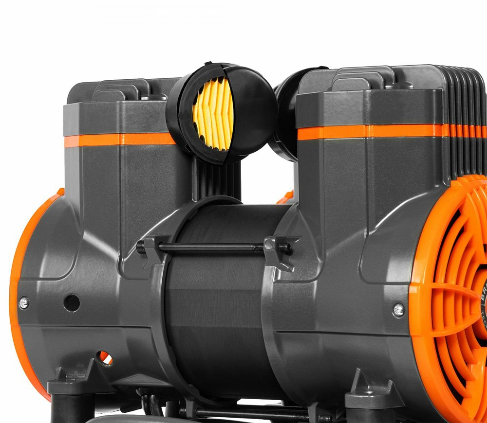 Compresor de aer fără ulei DAEWOO DAC 240S (1450W, 24L, 250 l/min, 8 bar, 2 Cilindri, Roți) [12]
