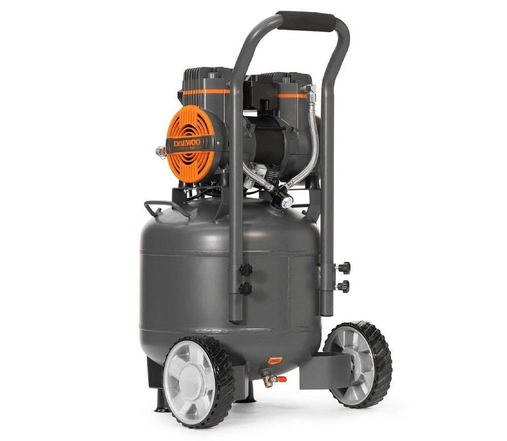Compresor de aer fără ulei DAEWOO DAC 250SV (1450W, 30L, 250 l/min, 8 bar, 2 Cilindri, Roți) [4]