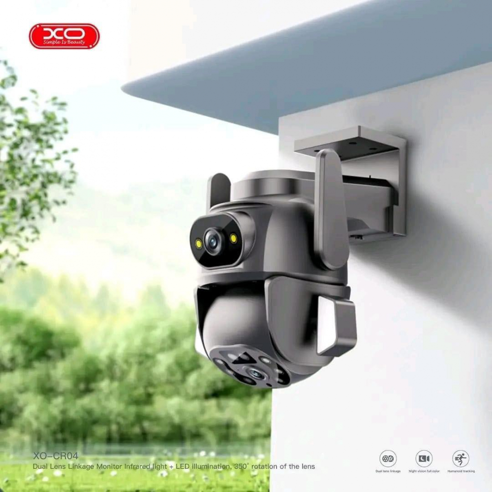 Уличная камера видеонаблюдения CR04 Robot, Dual Screen, 4MP, WiFi 2.4G, ночное видение [5]