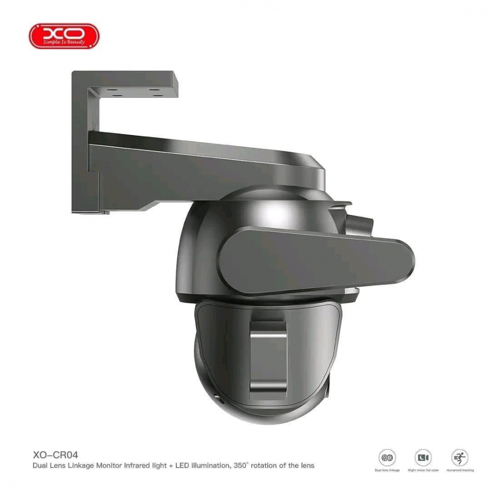 Уличная камера видеонаблюдения CR04 Robot, Dual Screen, 4MP, WiFi 2.4G, ночное видение [4]