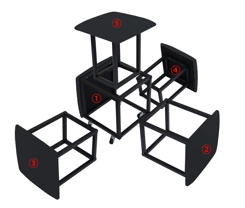 Cub Transformer 5 în 1 CubeX5 Portocaliu / Orange (N10) – Culoare Orange energizantă [2]
