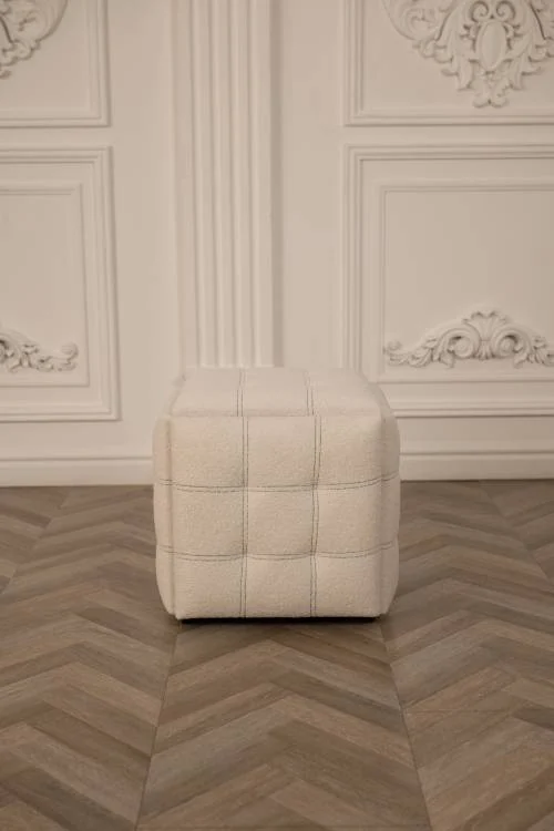 Cub Transformer CubeX5 Alb Teddy (N51) – Material teddy moale, 5 scaune ultra-confortabile [2]