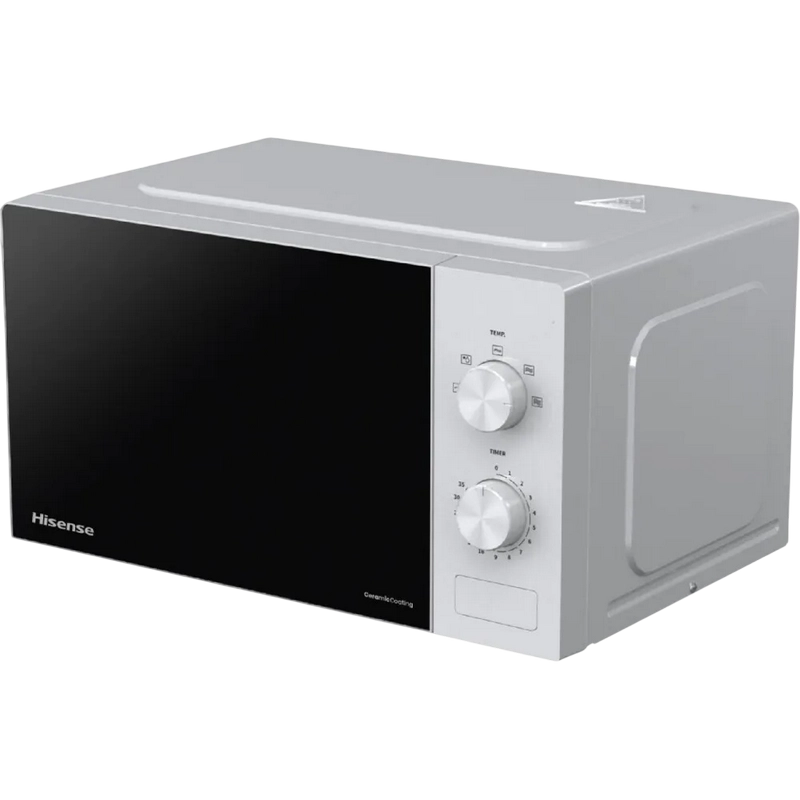 Cuptor cu microunde Hisense H20MOWP1 (20L, 700W, Tehnologie Inverter, Control Mecanic, Alb) [3]