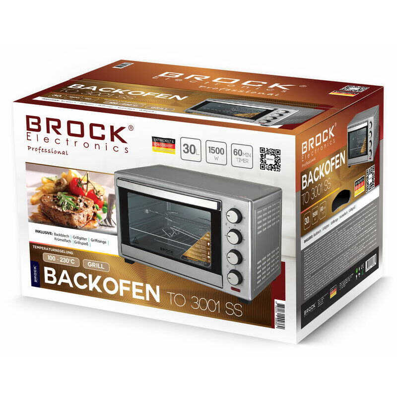 Cuptor electric BROCK TO 3001 SS – Performanță profesională pentru gătit acasă [3]