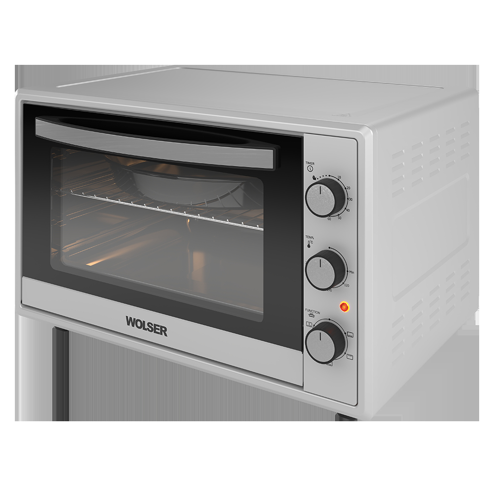 Cuptor Electric de Banc Wolser WL-F 65 SILVER TF – 65L, Convecție, Argintiu [2]
