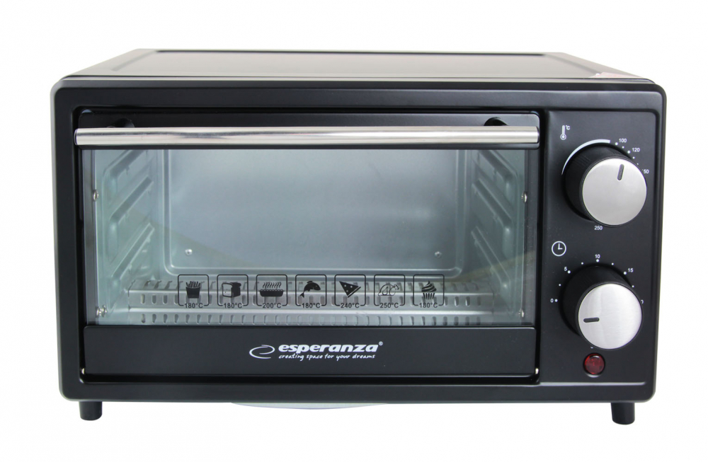 Электрическая печь Esperanza CALZONE EKO007, 10 л, 900 Вт – идеальна для быстрого и эффективного приготовления [1]