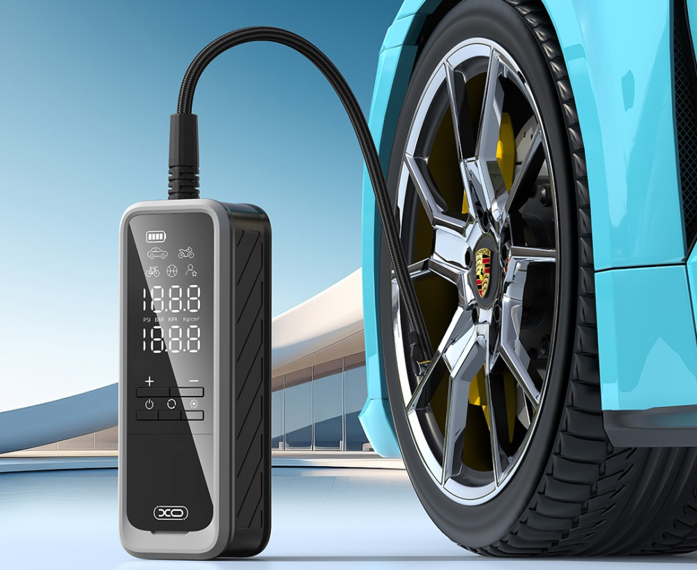Беспроводной компрессор XO CZ018 Smart (5000mAh) – Карманный насос для любых задач! [2]