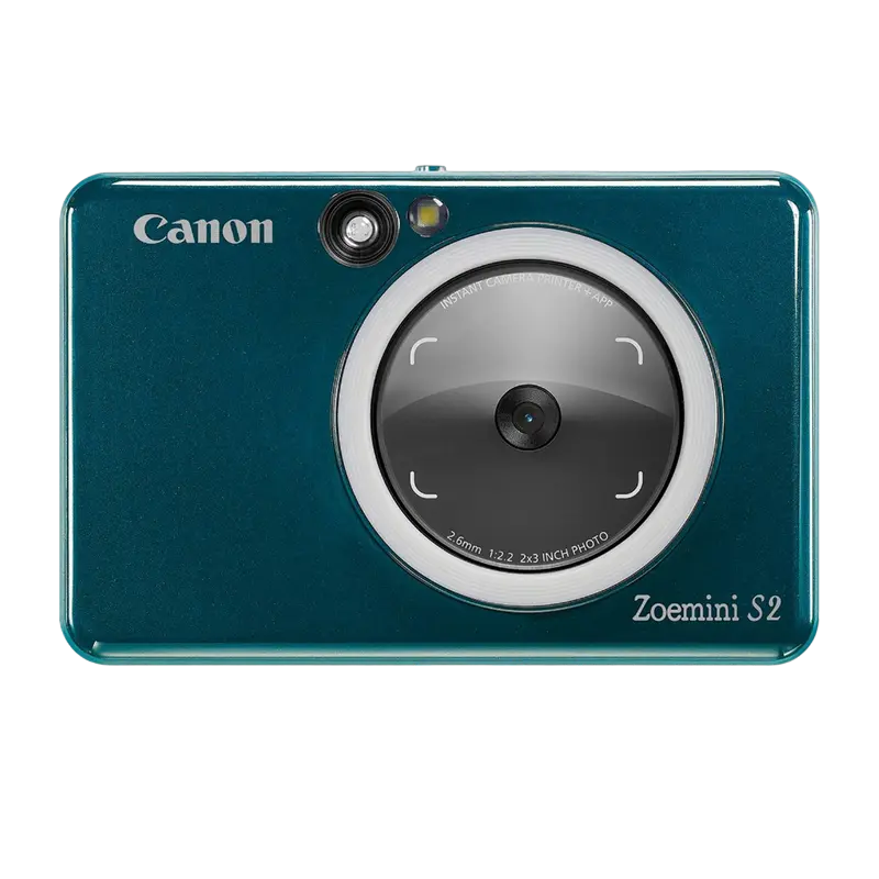 Imprimantă Foto Canon Zoemini S2 ZV223, 2.0” x 3.0”, Turcoaz – Imprimare Instantanee la Calitate Înaltă [2]
