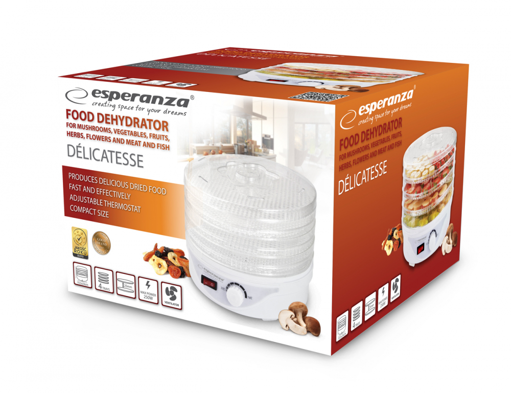 Dehydrator Esperanza DELICATESSE EKD003 – Uscare Eficientă pentru Fructe și Legume [2]