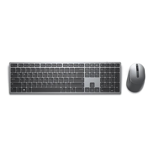 Dell Premier Multi-Device Wireless Keyboard and Mouse - KM7321W - Russian (QWERTY), Dual mode RF 2.4 GHz and Bluetooth 5.0, Scroll wheel (programmable: left tilt, click, right tilt), 3-Year Advanced Exchange Service. [1]