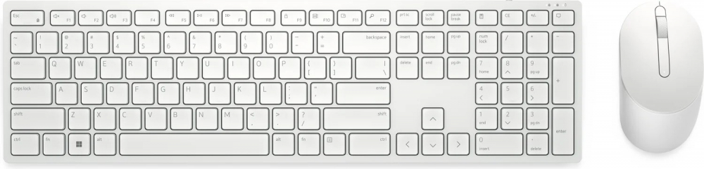 Dell Pro Wireless Keyboard and Mouse - KM5221W - Russian (QWERTY) - White [1]