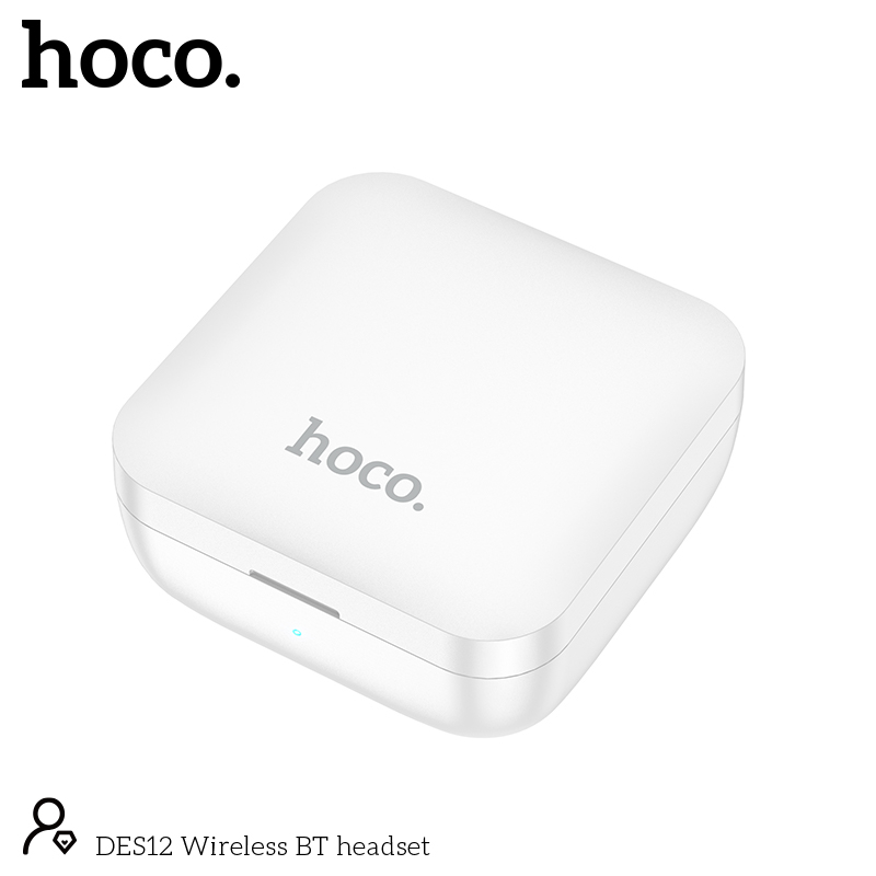 Căști Wireless DES12 Bluetooth 5.0 – Sunet Clar și Design Compact Alb [3]