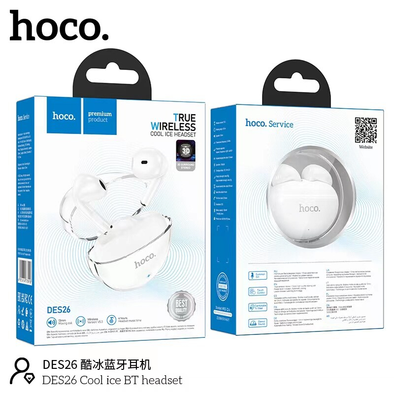 Căști Bluetooth DES26 Cool Ice, White [7]