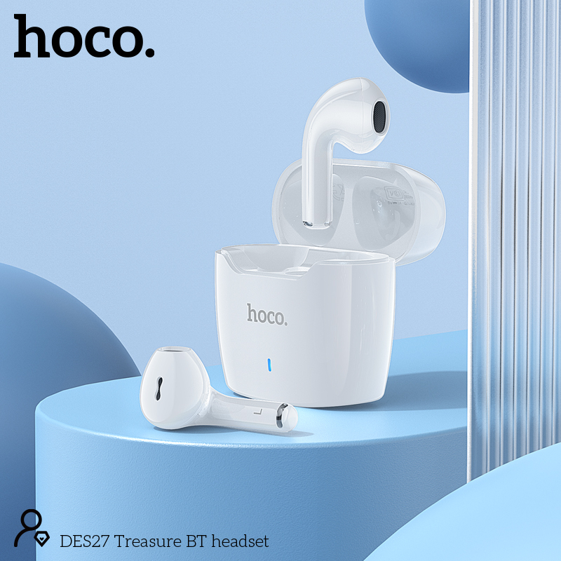 Наушники Bluetooth DES27 Treasure, белые [6]
