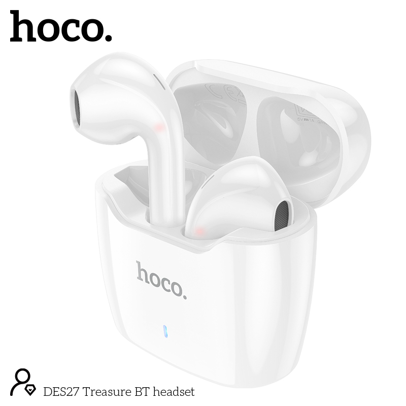 Наушники Bluetooth DES27 Treasure, белые [2]