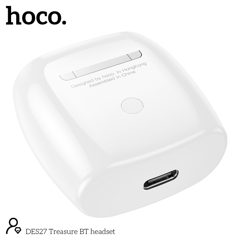 Наушники Bluetooth DES27 Treasure, белые [5]