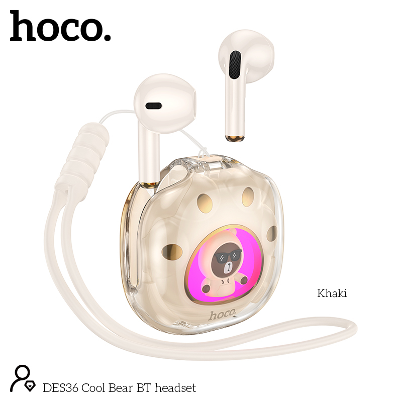 DES36 Cool BearBT headset khaki [1]