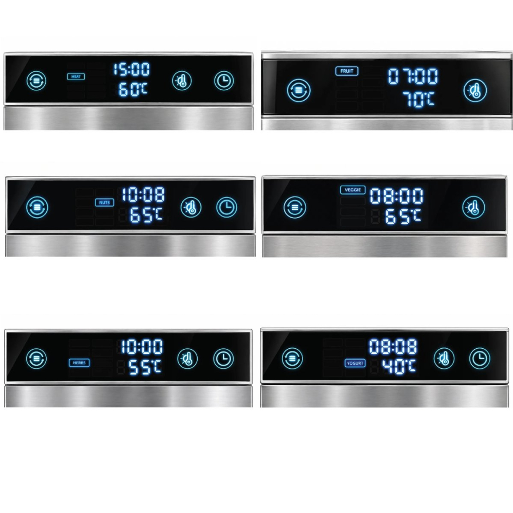 Deshidrator universal Demetra SS-12A (12 tăvi, 500 W, control digital, 30–85 °C) [7]