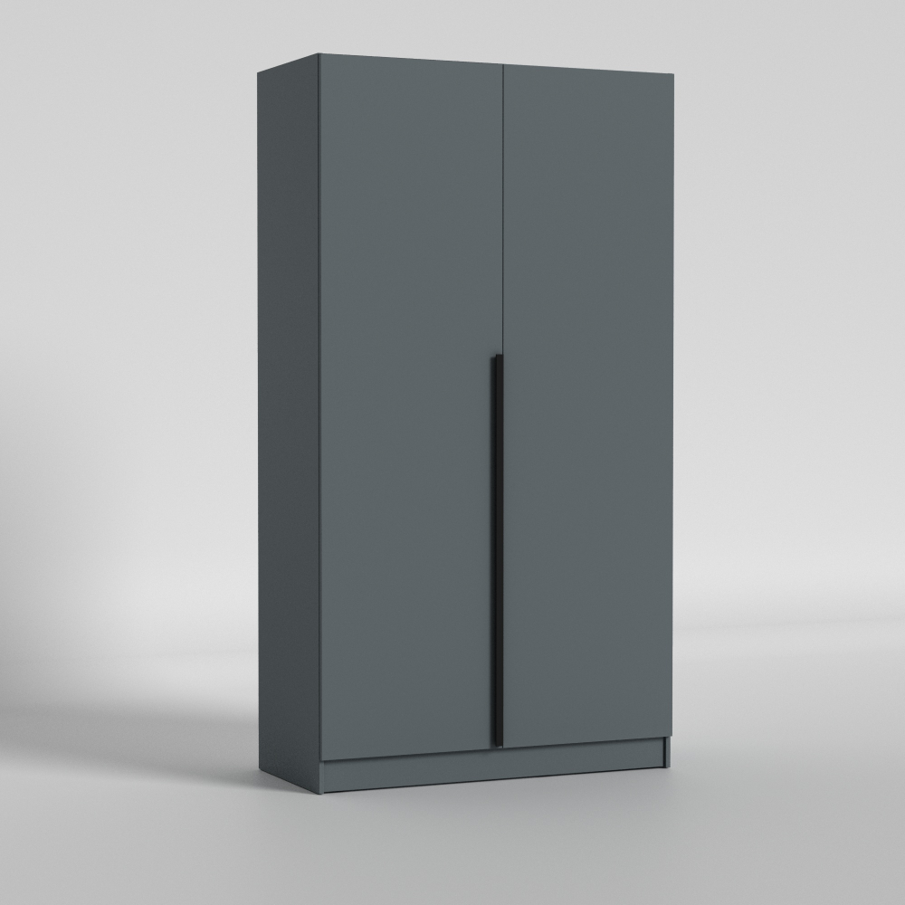 Dulap cu balamale Nex Home Urban 120×52×220 cm, Antracit – dressing modern și ultra-spațios la preț de chilipir [1]