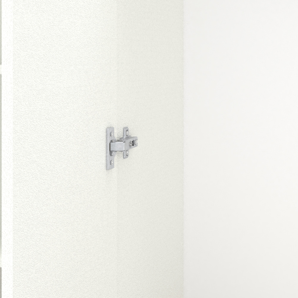 Dulap cu uși batante Nex Home A007 80x42x230 cm White Snow – Eleganță și organizare perfectă la înălțime [4]