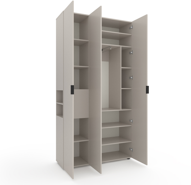 Dulap cu uși batante Nex Home A015L, 1200x420x2300 mm, Cashmere [2]