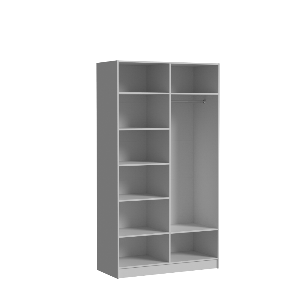 Dulap cu uși batante Nex Home Urban 120×52,4×220 cm Alb – Design minimalist și spațiu perfect organizat [2]