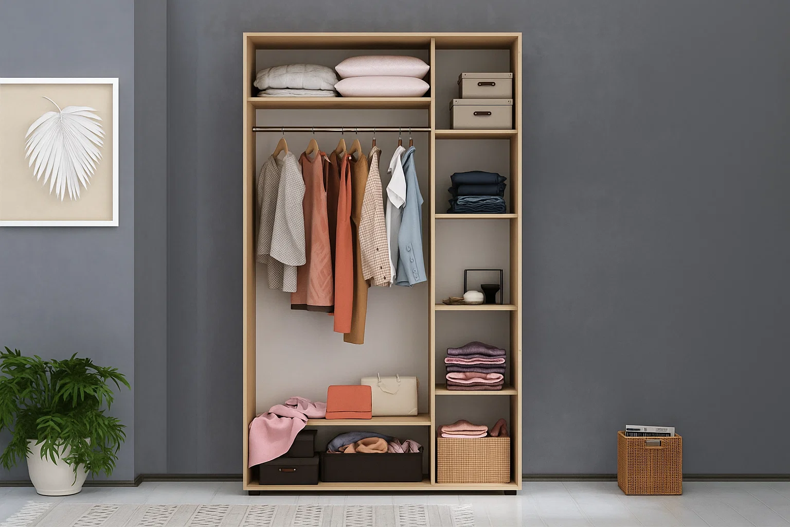 Шкаф с раздвижными дверями Nex Home, Зеркало, Sonoma 160x60x220 см [2]