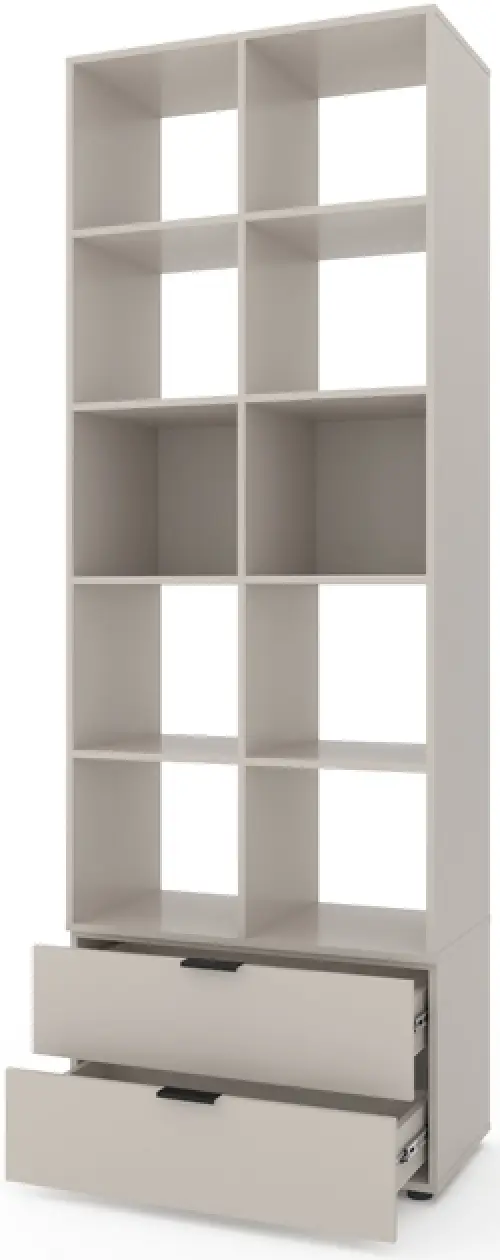 Шкаф для документов Nex Home A033, 800x420x2300 мм, ДСП, Cashmere – современное решение для хранения [2]