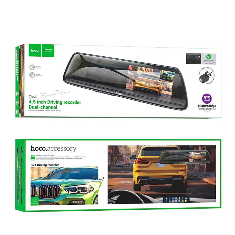DV4 4.5-inch rearview mirror driving recorder(dual-channel) [6]