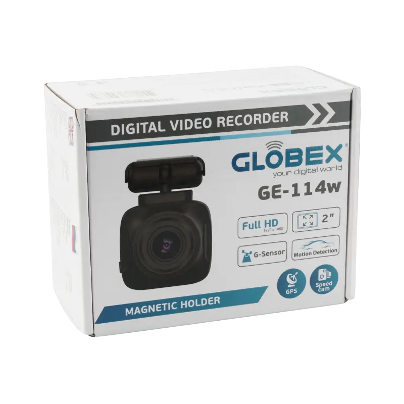 Cameră auto DVR Globex GE-114w, Full HD, GPS, Unghi 140°, Ecran 2” [15]