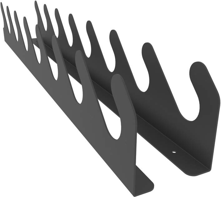 Element de fixare Raftor pentru unelte de grădină, metal vopsit – 800 x 30 x 120 mm, negru [3]