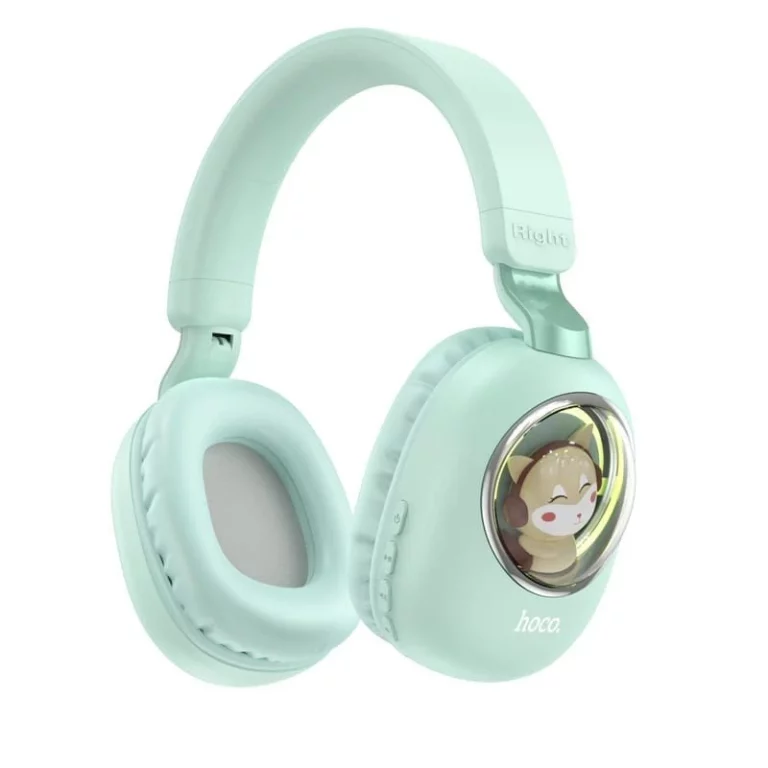 ESD11 Cute luminous BT headphones mint green [2]