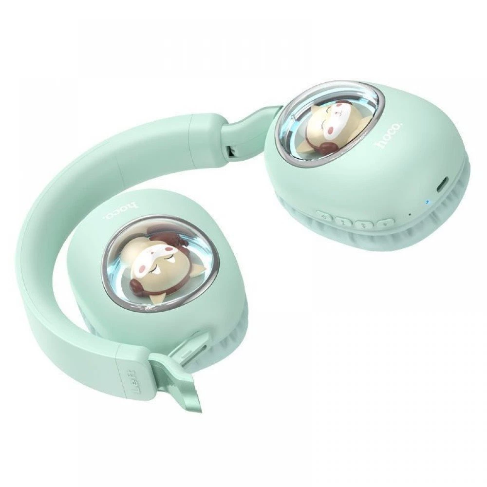 ESD11 Cute luminous BT headphones mint green [3]