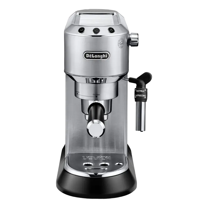 Ручная кофеварка DeLonghi Dedica EC685, 1300W, 15 бар, Серебристая – Эспрессо по-итальянски у вас дома [4]