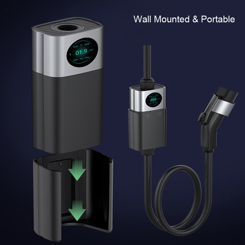 evelink Q20 Smart Portable EV Charger 32A 7kW Type 2 CEE Monofazat 220V [4]