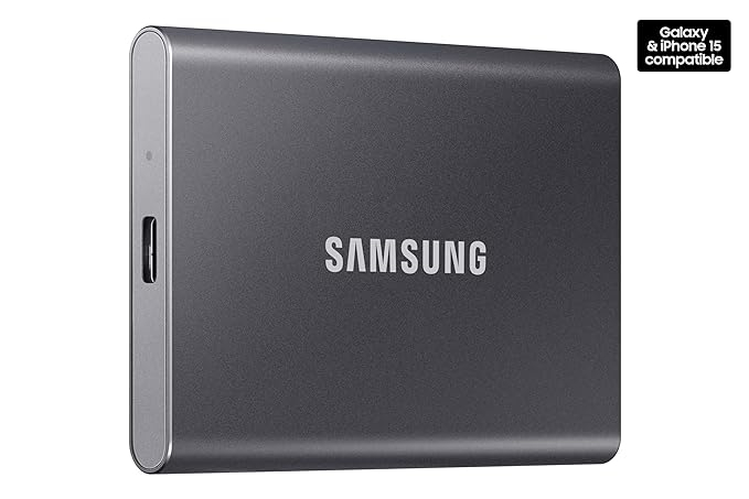 External SSD 2TB Samsung T7, USB 3.2, Titan Grey [3]