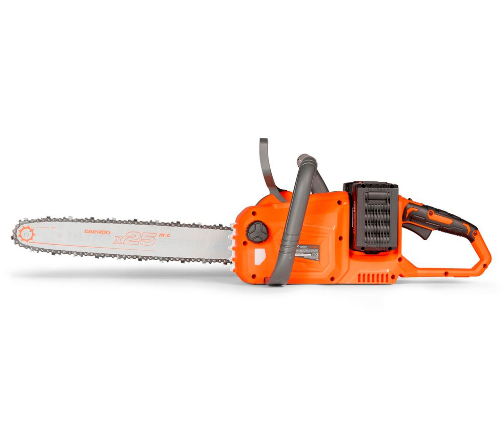 Fierăstrău cu lanț cu acumulator DAEWOO DACS 1642Li SET (2×21V, 2×5Ah, Motor Brushless, Lamă 40 cm, 25 m/s, 2 Acumulatori + Încărcător) [6]