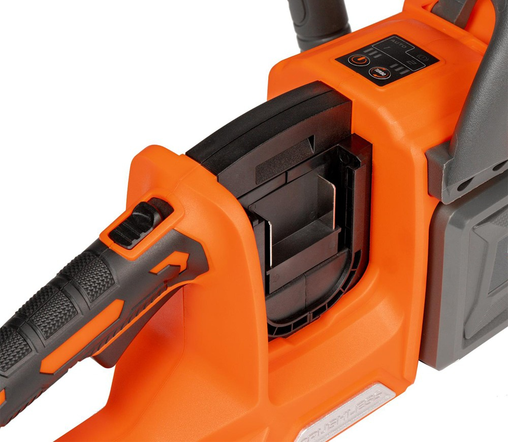 Fierăstrău cu lanț cu acumulator DAEWOO DACS 1642Li Solo (2×21V, fără acumulatori, Motor Brushless, Șină 40 cm, 25 m/s) [9]