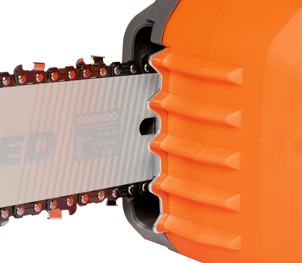 Fierăstrău cu lanț cu acumulator DAEWOO DACS 1642Li Solo (2×21V, fără acumulatori, Motor Brushless, Șină 40 cm, 25 m/s) [13]