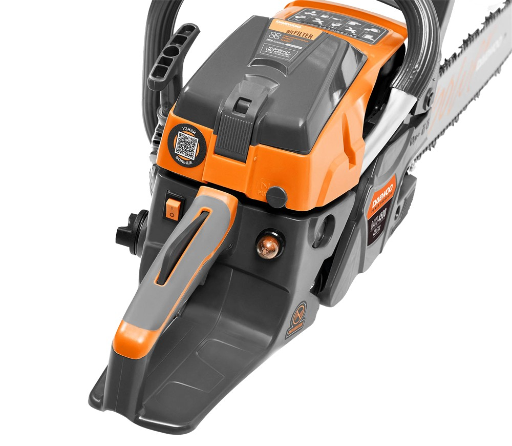 Fierăstrău cu lanț pe benzină DAEWOO DACS 4500 (51,5 cm³, 2,7 CP, Șină 40 cm, Pas 0,325", Anti-vibrații) [6]