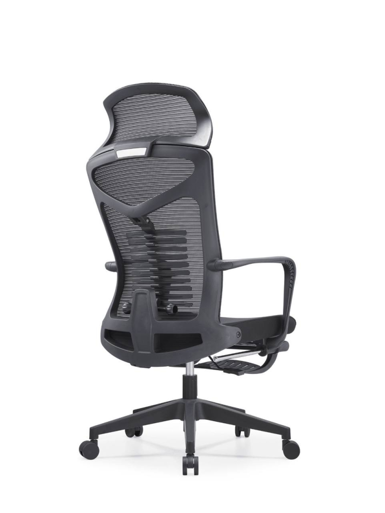 Эргономичное офисное кресло Nex Home Confort Black с подставкой для ног — комфорт для работы и отдыха [4]