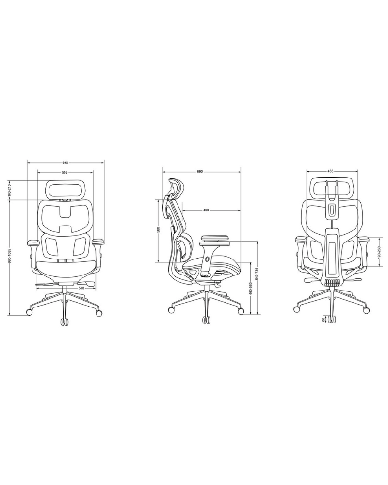 Fotoliu de birou ETONNANT – design elegant și ergonomic [5]